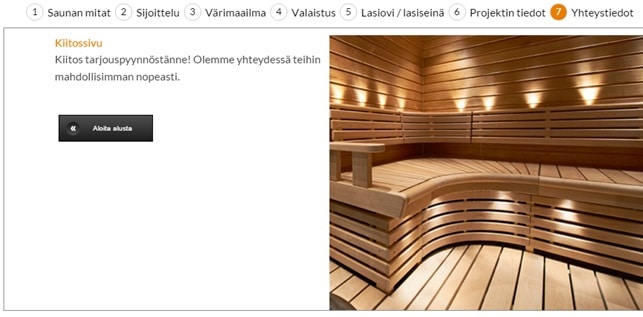 Saunan suunnitteluohjelma, Sun Sauna