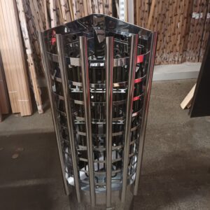 Lievästi kuljetusvaurioinen Harvia TRC90XE 9,0 kW Steel  kiuas