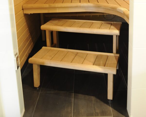 Nousujakkara 550X565 mm 2-Askel. tervaleppä - Image 2