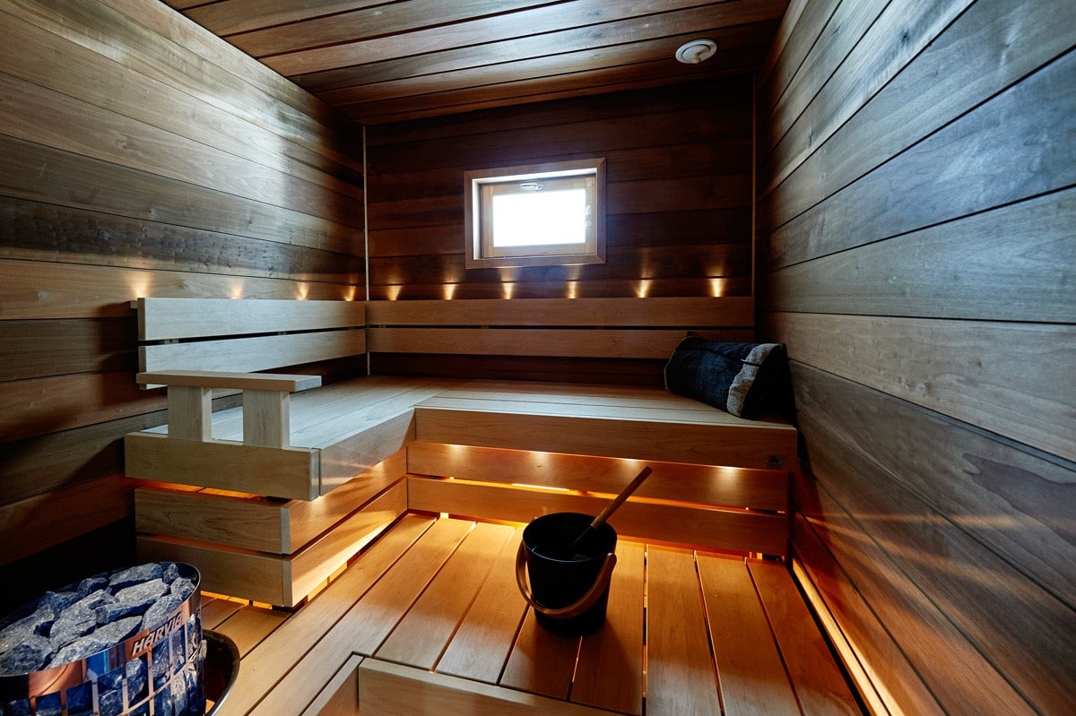Sun Sauna Relax laude, lämpöhaapa ja magnoliapaneelit