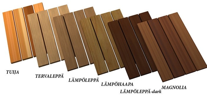 Laudemateriaalit, Sun Sauna